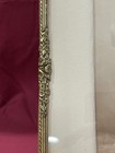 Large Antique Brass Picture Frame Roses Floral Filigree Roses - Metal Back