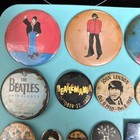 Beatles Original Concert Pins 1960   s 1970   s 1980   s 25 Pin Lot Read
