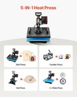 Vevor Heat Press Machine 12x15in Sublimation Transfer T-shirt Plate Mug Cup