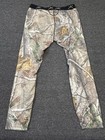 Terramar Mens Camo Thermal Base Layer Leggings Fleecelined Hunting Pants Medium
