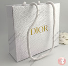 Dior Small Classic White Textured Paper Gift Bag New Small 5 X 5 75 X 2