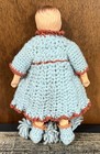 Antique Celluloid Jointed 6 5    Doll In Original Knit Outfit Germany