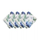 Hydrangea Bloom Floral Dinner Napkins Set Of 4 - Multicolor Elrene Home Fashions