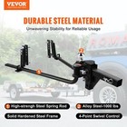 Trailer Hitch Kit With 4-point Sway Control 2  Solid Steel Shank Easy Install