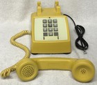 Rare Vintage 1960s Western Electric 1500d Yellow 10 Key Push Button Touch Phone