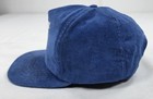 Vintage Conrail Railroad Corduroy Snapback Hat Cap Blue Rail Train Usa 80s 90s