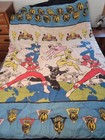 Mighty Morphin Power Rangers 1994 Vintage Twin Size Comforter Blanket Retro Used
