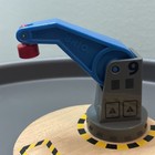 Brio World Wooden Railway Train Blue Crane  9