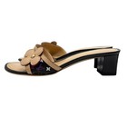 Louis Vuitton Vintage Monogram Multicolor Flower Sandals  38 Black 902406