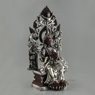 Hand Carved Fine Quality Maitreya Buddha Silver Plated Copper Statue From Nepal