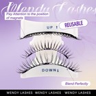 Natural Look Magnetic Eyelashes With Applicator  2 Pairs  Reusable Magnetic   