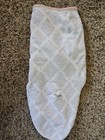Swaddle Me Gray Print Peach Trim  Swaddler  Sleepsack Cotton Newborn        bxd 