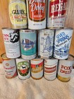 24 Diff Bottom Open Straight Steel Beer Can Cans Empty G