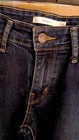 Levis 711 Womens 26 Skinny Jeans Dark Blue Denim Stretch Distressed