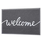 Welcome Entrance Lettered Pvc Door Mat Indoor Non Slip Rubber Door Mat Dirt Trap