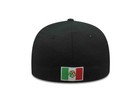 New Era Authentic Wbc Mexico Classic Black Hat With Flag 59fifty Fitted Hat Cap