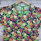 Vintage Childrens Art Smock Full-coverage Apron Size Me Green Floral Apron Tree