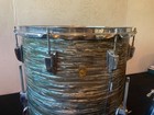 Vintage 1960s Ludwig Blue Oyster 22 12 16 Piece Drum Kit