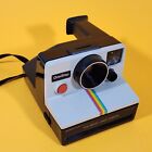 Polaroid Sx-70 Onestep White Rainbow Stripe Vintage Original Land Camera Retro