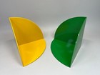 Mcm Modern Design Yellow Green Fermalibro 4909 Bookends Giotto Stoppino Kartell