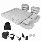 Gray Car Air Mattress Vehicle Inflatable Thickened Travel Bed Sleeping Pad