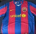 Lionel Messi Signed Barcelona  19 Jersey Icons Coa With Box 2007-08