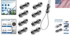 8pcs Stainless Steel Duplex Wire Rope Clips For 1 8 Inch Cables - Durable   Safe