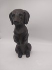 Vintage Cast Iron 11  Dog Door Stop Standing Dachshund  Doxie Weiner Dog 6 Lbs