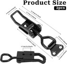 2 Pcs Black Toggle Latch Clamp 300lbs Heavy Duty Adjustable Pull Latch - Quick R