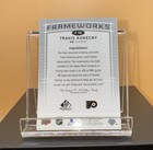 Travis Konecny 2024-25 Sp Game Used Frameworks Flyers Game Worn Jersey