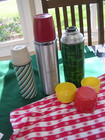  d Lot Of 3 Vintage Thermos   Aladdin 1950 s Vintage Picnic Thermoses