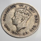 1942 C Newfoundland Canada 5 Cents Small Silver Circulated Canadian Coin Y255