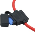 10pc Pack 12 Gauge Atc In-line Blade Fuse Holder 100  Ofc Copper Wire Protection