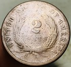 1867 Two Cent Piece 2c Ungraded Post Civil War Date Us Copper Coin Cc28447
