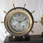 Vtg 1962 Chelsea Ships Chiming Mantle Clock   Barometer Jonathan Club 15 Lbs