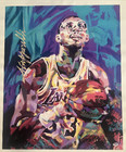Kareem Abdul-jabbar  33 Signed 29x40 Canvas Giclee Print La Lakers Psa Coa