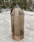 Smoky Quartz Point Tower  Stress Relief Protection  Grounding 29825e