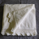 New Gift Handmade Crochet Baptism christening Baby Keepsakes Cross White Towel