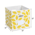 Fabric Storage Bins Cubes Baskets Containers With Dual Plastic Handles For Ho   