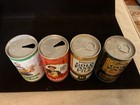 4 Beer Cans  Gold Fassl  Kuppers Schultheiss  Steel    33 Liter  Germany Austria