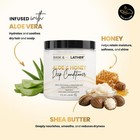 Bask   Lather Aloe   Honey Deep Conditioner Cream 8 Fl Oz Hair Mask 8 Oz