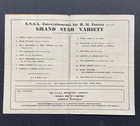 1945 Ww2 British Army Ensa Calcutta India Garrison Theatre - Grand Star Variety-