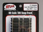 Atlas 821 Ho Scale Code 100 9  Straight Train Track  6  Nickel Silver Atl821 New