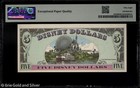 1999  5 Disney Dollar - View Of Walt Disney World Pmg 58 Epq   Dis60