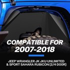 4pcs Front   Rear Inner Fender Liners For 2007-2018 Jeep Wrangler Jk   Jku