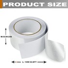 2 Rolls High-temp Heat Shield Tape Reflective Adhesive 2 Inch X 32 8 Ft Silver