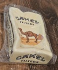 Vintage Camel Cigarettes Crumpled Crushed Pack Ceramic Ashtray 3 5     2  Rare