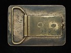 Pb09111 Vintage 1970s   ducks Flying   Art Polished Solid Brass Belt Buckle