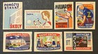 Travelstamps  Czechoslovakia Matchbox Labels - Construction Of New Schools  7 