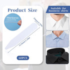 60pcs 2 2  Reusable Plastic Collar Stays For Men s Dress Shirts With Case